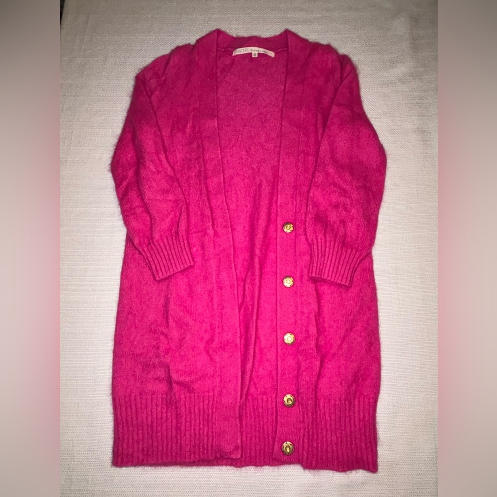 RACHEL Rachel Roy Fuchsia Cardigan Sweater
